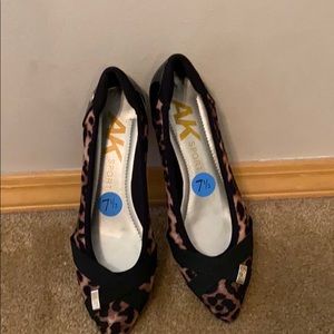 Leopard print flats.